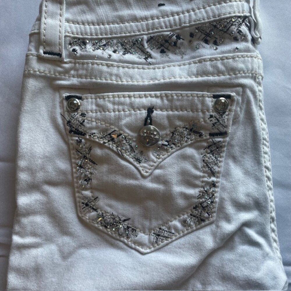 Women's MISS MEE skinny crop jean‎ pants - Picture 4 of 5